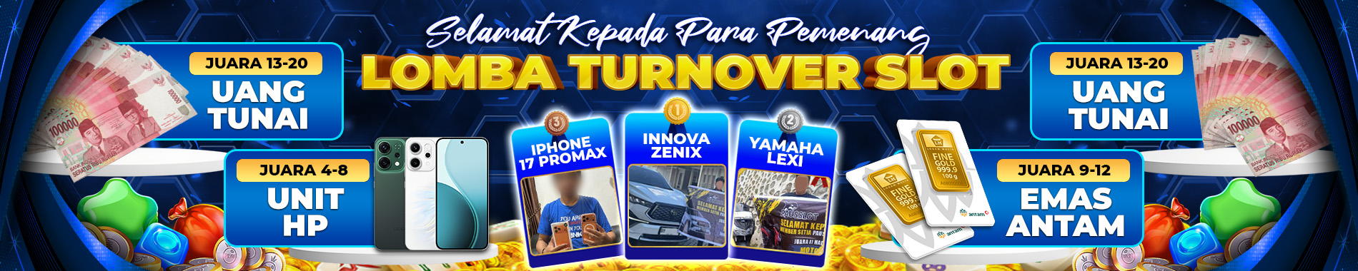 SLIDE BANNER PAUSSLOT LOMBA TO DESKTOP